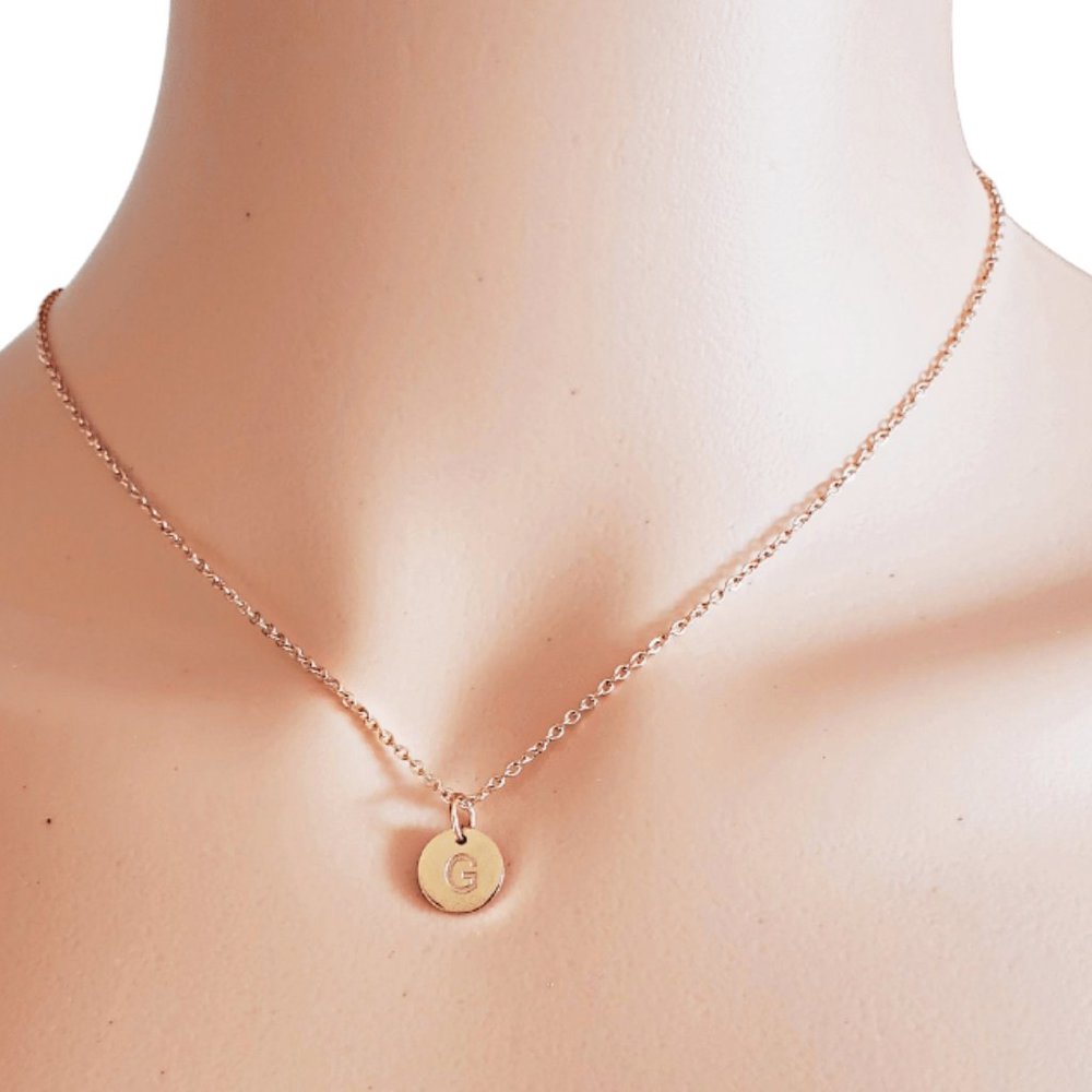 Initial G Rosegold Necklace